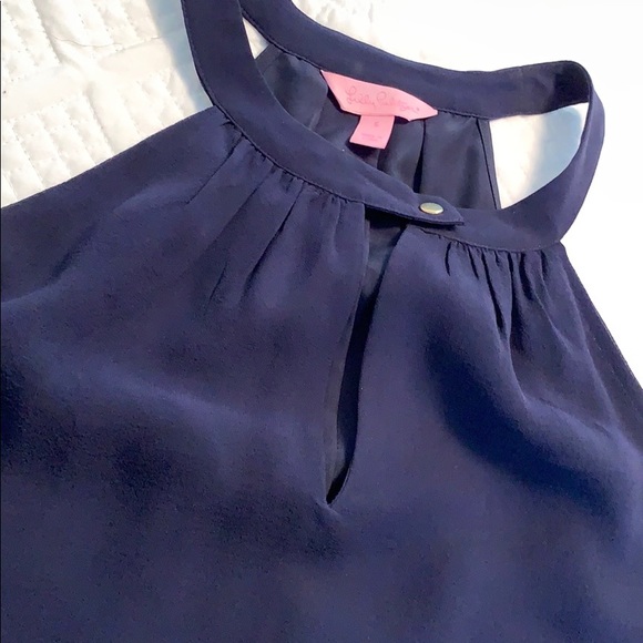 Lilly Pulitzer silk halter blouse, size small - Picture 3 of 8